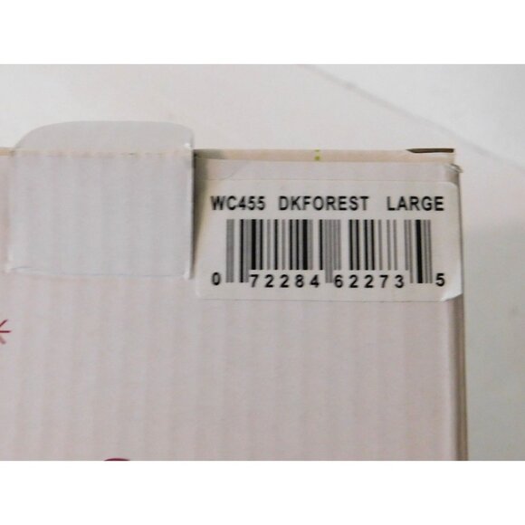 Dearfoams Slippers Womens L 9-10 Dark Forest Green Velour Indoor Outdoor - Picture 10 of 10